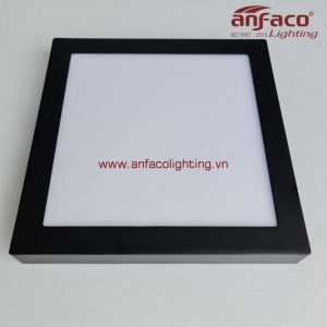 Đèn Anfaco panel ốp trần nổi tròn viền đen AFC 556D 12W 18W 22W