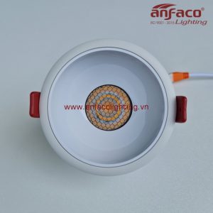 AFC-744T Đèn downlight âm trần Anfaco AFC744T vỏ trắng 10W ánh sáng 6500K 4200K 3200K