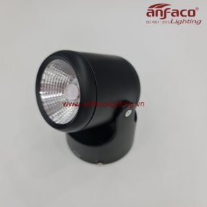 Đèn Anfaco tiêu điểm spotlight xoay góc 866D 7W 12W vỏ đen