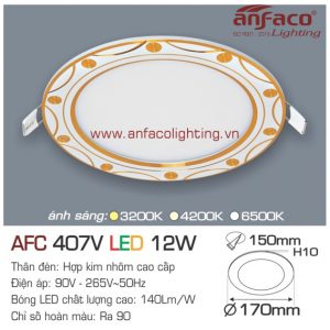 Đèn LED panel Anfaco AFC 407V-12W