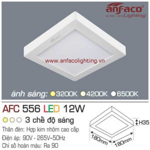 Đèn LED panel nổi Anfaco AFC 556-12W