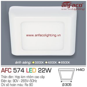 AFC574Đèn LED ốp trần Anfaco AFC 574-22W