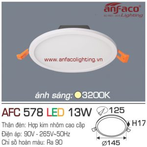 AFC578 Đèn LED âm trần Anfaco AFC 578-13W