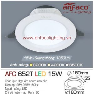 Led âm trần Anfaco AFC 652T-15W