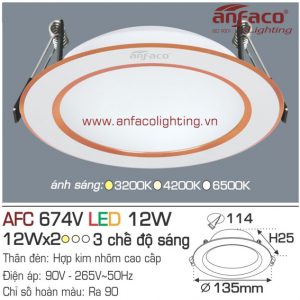 Đèn LED panel Anfaco AFC 674V-12W