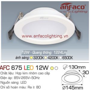 Led âm trần Anfaco AFC 675-12W