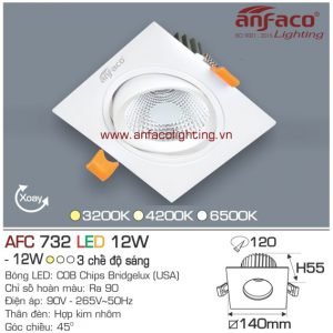Đèn LED âm trần Anfaco AFC 732-12W