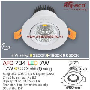 Đèn LED âm trần Anfaco AFC 734-7W