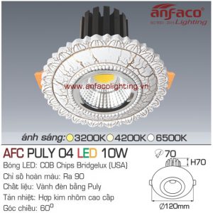 Đèn LED âm trần Anfaco AFC Puly 04-10W