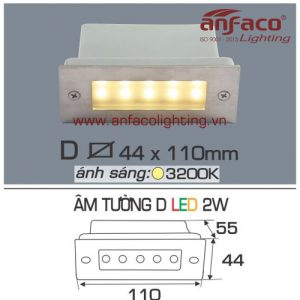 Led Anfaco gắn âm tường D-2W