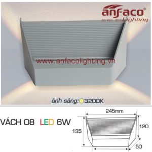 Led Anfaco gắn vách 08-6W