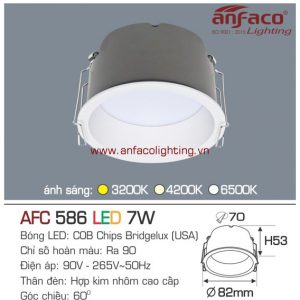 Đèn Anfaco downlight âm trần afc 586-7w